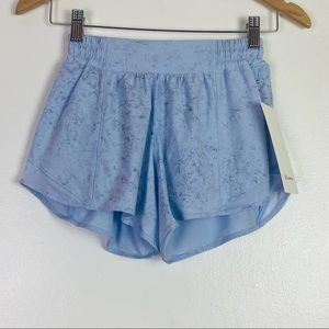 Lululemon Hotty Hot Short 4” Gravel Dust Pastel Blue Multi 4